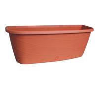 Geli Bac à fleurs MAYA Terracotta 50 cm avec arrosage & supports - plastique