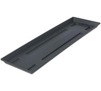 Geli Bac à fleurs Soucoupe 100cm Anthracite - Plastique robuste
