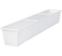 LIPPERT Unimet Jardinière Blanc 100 x 17,5 x 14,5 cm