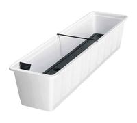 Geli Boîte D'Arrosage 80Cm Blanche Bac À Fleurs Bac À Plantes