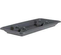 Dessous De pour Bac à Plantes Plato Rectangulaire en Plastique - Anthracite, 60 cm