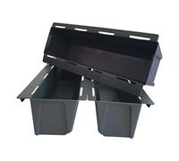 Geli Easy Lot de 3 pots de fleurs pour palettes européennes Anthracite