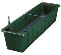 geli Thermo Plastic Aqua Green Plus Jardinière avec système d'irrigation et indicateur de niveau d'eau 100 cm dunkelgrün 11