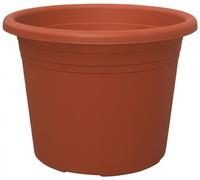 geli Thermo Plastic Cylindro Pot de Fleurs Rond en Plastique 30 cm Terracotta