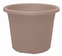 geli Thermo Plastic Cylindro Pot de Fleurs Rond en Plastique 40 cm Taupe 40