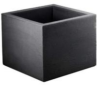 geli Thermo Plastic Lippert Pot de fleurs carré Anthracite env. 20 x 20 x 20 cm