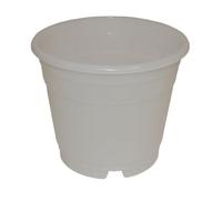 geli Thermo Plastic Pot à orchidée transparent laiteux, diamètre : 16 cm