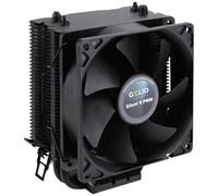 Gelid Solutions Black Frore - 2 caloducs puissants - Ventilateur PWM 92 mm - Revêtement électrophorétique noir de qualité supérieure - Noir