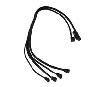 Gelid Solutions CA-PWM-03 Interne 0.42m 4 x 4-pin PWM Noir câble électrique - cables électriques (Mâle/Femelle, 4 x 4-pin PWM, 4-pin PWM + Molex (4-pin), Droit, Droit, Noir)