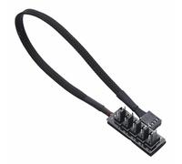 Gelid Solutions Concentrateur USB PWM 1-4 Connectez 1 tête de ventilateur PWM pour carte mère à jusqu'à 4 ventilateurs compatibles avec tous les ventilateurs PWM à 3 et 4 broches