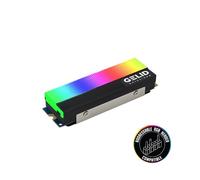 Gelid Solutions Glint-ARGB M.2 SSD Cooler-Module ARGB intégré - Dissipateur thermique en aluminium - Compatible M.2 - 73 x 24 x 15 mm - Noir