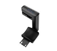 Gelid Solutions Nexus - Rotation à 360 degrés - Convient aux Tables d'une épaisseur de 10 à 42 mm - Interface avec Carte TF, Carte SD et USB 2.0 - Noir