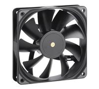Gelid Solutions Silent 12 PWM Black | Ventilateur de 120 mm | Roulement hydrodynamique | Flux d'air 88,6 max | Niveau sonore 38,3 dBA | Connecteur 3 broches | RPM 1800 | 120 x 120 x 25 mm | Noir