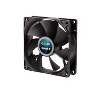 Gelid Solutions Silent 9 Black Ventilateur 92 mm Fonctionnement silencieux Pales de ventilateur optimisées Débit d'air élevé Connecteur 3 broches RPM 1500 92 x 92 x 25 mm Noir