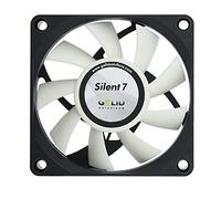GELID Solutions Ventilateur Silent 7 - 3 broches 70mm pour boîtiers standard | Fonctionnement silencieux | Pales de ventilateur optimisées | Débit d'air élevé et pression statique élevée.