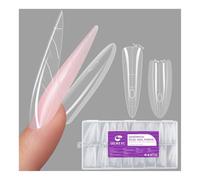 Gelike ec Formes à double ongles pour gel de construction : design sandwich formes d'ongles extension d'ongles 240 pièces 15 tailles - pour extensions de gel impeccable - facile pour le bricolage et