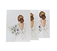 Gelin Bohca Lot de 3 - Blanc - Cadeau de mariée Damat Kutusu, Ceyiz Kutusu & Hediye Seti