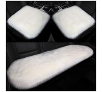 GELing Housse de Siège de Voiture Universelle en Peau d'agneau,Siège Housse en Fausse Fourrure,Couverture de Siège Avant du Laine 3PCS-Blanc