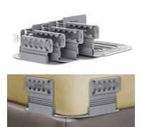 Gelinor Clips de drap de lit, support de drap de lit amélioré à hauteur réglable avec coin ouvert, s'adapte à tous les draps et matelas lourds, installation facile en une seule fois