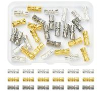 Gelirda Lot de 30 fermoirs à vis colorés en laiton pour fabrication de bijoux