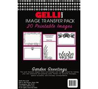 Gelli Arts Lot de 30 feuilles imprimables de transfert d'images et de textures pour impression gel, supports mixtes, scrapbooking, fabrication de cartes et loisirs créatifs - 30 images imprimables de