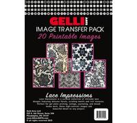 Gelli Arts Lot de 30 feuilles imprimables de transfert d'images et de textures pour impression gel, supports mixtes, scrapbooking, fabrication de cartes et loisirs créatifs - 30 images imprimables de