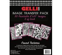 Gelli Arts Lot de 30 feuilles imprimables de transfert d'images et de textures pour impression gel, supports mixtes, scrapbooking, fabrication de cartes et loisirs créatifs - 30 images imprimables de