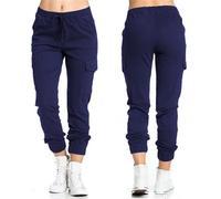 Gellmall Oversize Jogging Pantalon Femme Cargo Pantalon de Survêtement Taille Haute Pantalon de Sport avec Multi Poches 2XL