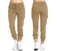 Gellmall Pantalon de Jogging Oversize Femme Taille Haute Cargo Pantalon de Survêtement Multi Poches L
