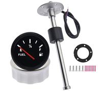 Geloo Jauge de Niveau de Carburant avec Capteur de Niveau de Carburant, 0-190 Ohm Capteur de Niveau d'eau et de Niveau d'huile 52mm Jauge à Carburant pour Voiture, Bateau, Camion, Camping-car (550 mm)