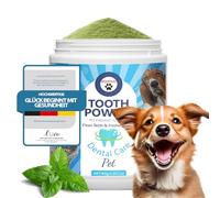 gelpretty Soin Dentaire en Poudre pour Chiens 80g,Action Contre Le Tartre et la Plaque,Haleine Fraîche et Dents Saines, Hygiène Buccale Quotidienne