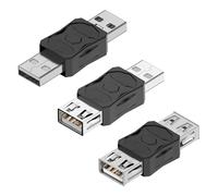 GELRHONR Adaptateur USB Type A Mâle vers Femelle, Charge 5V/2A, Transfert de Données 480Mps pour Imprimante, Clavier, Souris, Clé USB, Disque Dur - 3PCS