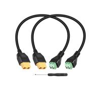 GELRHONR Câble Adaptateur de convertisseur de Terminal Femelle à 2 Broches XT60, câble Adaptateur de connecteur XT60 sans Soudure, pour Centrale électrique Portable, Drone (2Pack) (XT60 Female)