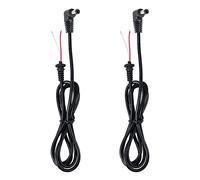 GELRHONR Câble de Queue d'alimentation DC, câble de Sortie mâle d'alimentation DC de 5,5 mm x 2,5 mm à 90 degrés pour caméra de sécurité CCTV, DVR Autonome, Bande LED - 1M