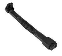 GELRHONR Câble d'extension d'alimentation GPU 90 degrés, 12VHPWR PCIe 5.0 16 broches (12 + 4) femelle à mâle pour carte graphique rtx 4070 4080 4090 4070ti 4080ti gpu-5,3in (Type B)