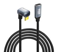 GELRHONR Câble d'extension USB C, U Shape USB-C 3.2 Gen2 180 Degrés Mâle à Femelle Type C charge rapide 100W 10Gbps 4K@60Hz vidéo, pour i/phone15,Steam Deck,Tablette/i-Pad Pro (2M/6.5Ft)