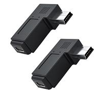 GELRHONR Mini Adaptateur USB à Angle Droit, Adaptateur d'extension Mini USB à 5 Broches mâle à Femelle à 90 degrés pour système de Navigation de Voiture à caméra de Tableau de bord-2pcs