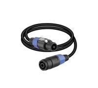 GELRHONR Speakon Câble de haut-parleur mâle vers femelle avec verrou audio de scène, stabilité du signal (0,5 m)