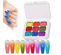 Gels À Tamponner Pour Ongles 9 Couleurs