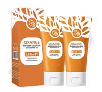 Gels Blanchissants Exfoliants à L'orange,Gel Blanchissant Pour Le Corps éclaircissant La Peau,Gel Blanchissant Exfoliant Pour Le Visage Pour Tous Peau,Orange Exfoliating Whitening Gels (2PC, 50g)