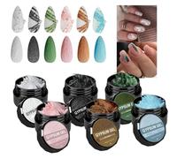 Gels d'art des ongles 3D - Kit de modelage professionnel, règle de manucure artistique douce, kit d'accessoires de bricolage créatif, outil de conception d'ongles pour la gravure | Pour salon débutant