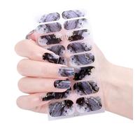 Gels dégradés autocollants ongles conseils français rayures politiques manucures enveloppements haute brillance conseils français gels ongles auto-adhésif décoration artistique