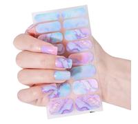 Gels dégradés autocollants ongles conseils français rayures politiques manucures enveloppements haute brillance conseils français gels ongles auto-adhésif décoration artistique