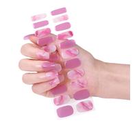 Gels durcis Bandes d'ongles Styles français gels ongles autocollants Bandes de vernis à ongles gels ongles enroulés autocollants d'art