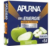 gels énergétiques longue distance pomme verte +2h d'efforts Apurna Bleu 35 g