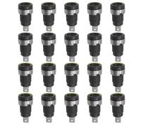 Gels Plug Socket,Plug Socket,Plug Plug Plug,Plug Plug Plug,Isolé,Montage sur panneau de sécurité,Connecteur de poste de liaison,Multimètre,Tête femelle,32A,4mm,20 pièces - Type CP Black x 20pcs