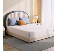Gelsea Matelas pour grand lit de 20,3 cm, mousse à mémoire de forme rafraîchissante au gel de thé vert pour soulager les douleurs dorsales, housse confortable sans fibre de verre, fermeté moyenne