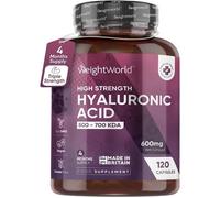 Gélules Acide Hyaluronique Pur Dosage Élevé 300 Mg Haute Biodisponibilité - 180 Gélules Vegan (6 Mois)