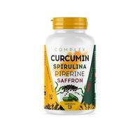 Gélules Complex Curcumin | Soutien Anti-inflammatoire | Extrait de Curcuma 10% 500 mg + Spiruline 20 mg | Bien-être Général | avec Gingembre 20 mg, Pipérine 1 mg et Safran 2% 0,5 mg | 30 Gélules