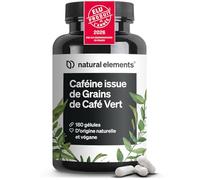Gélules de caféine - 200 mg de caféine naturelle/gélule - 180 gélules - alternative naturelle aux comprimés de cafeine - végane, hautement dosé - produit et contrôlé en laboratoire en Allemagne